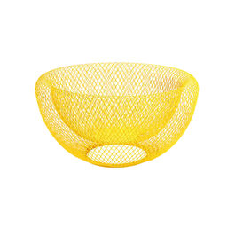 Yellow wire mesh bowl